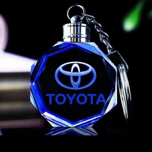 Toyota crystal led keychain